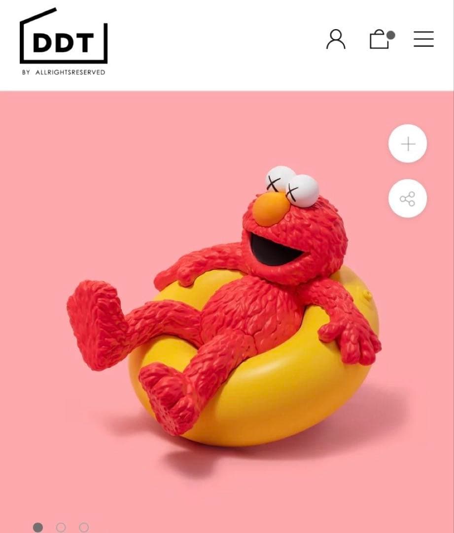 【正規品 未開封】 KAWS ELMO /カウズ コラボフィギュア DDTストア