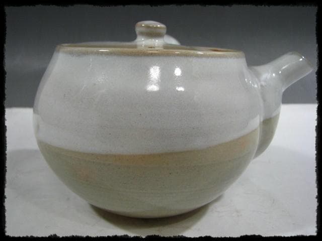 十五代 坂倉 新兵衛 萩 掛分 茶碗６客 急須 茶器揃 茶道具  hk445