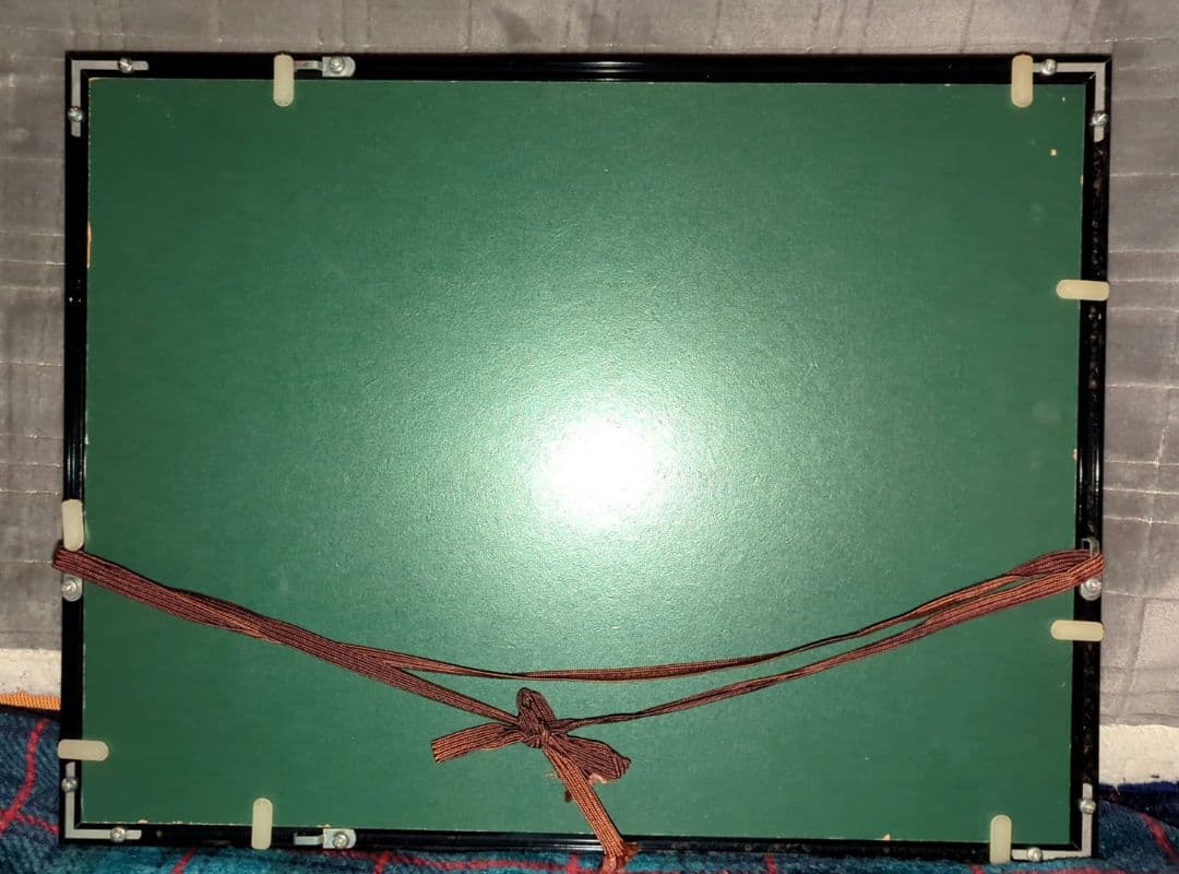 【3Dアート】ガラス製　額入り　古民家　風景