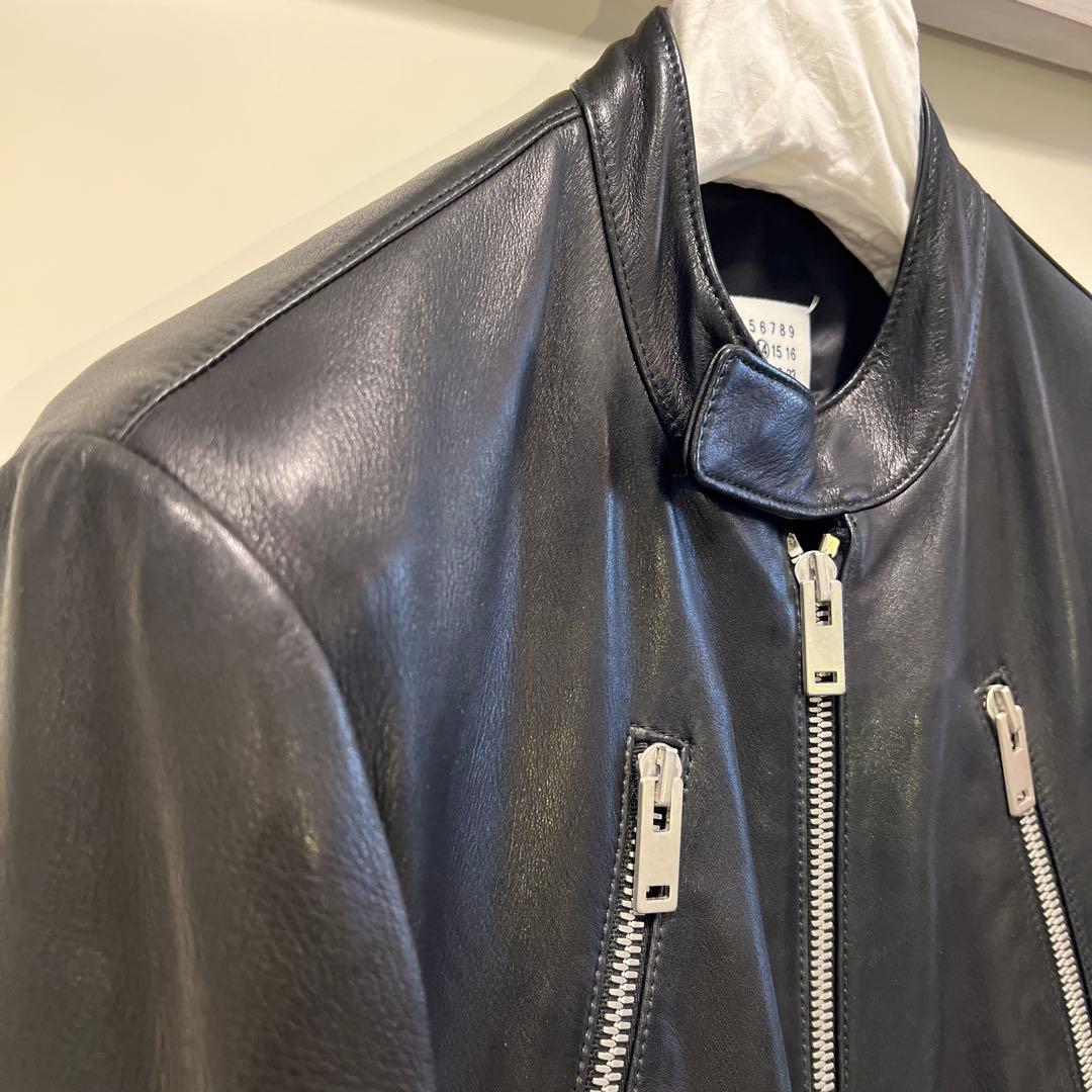 メゾンマルジェラ ハの字ライダース 18ss 5-ZIP JACKET 44