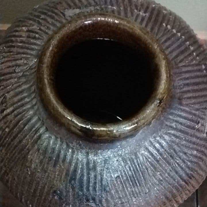 古い丹波焼き？唐津焼き？猫描きです美品珍品。