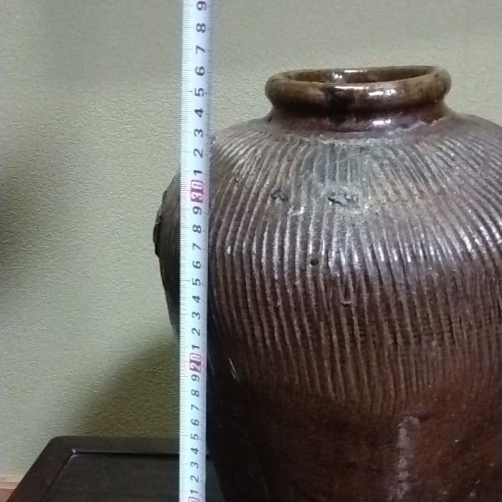 古い丹波焼き？唐津焼き？猫描きです美品珍品。