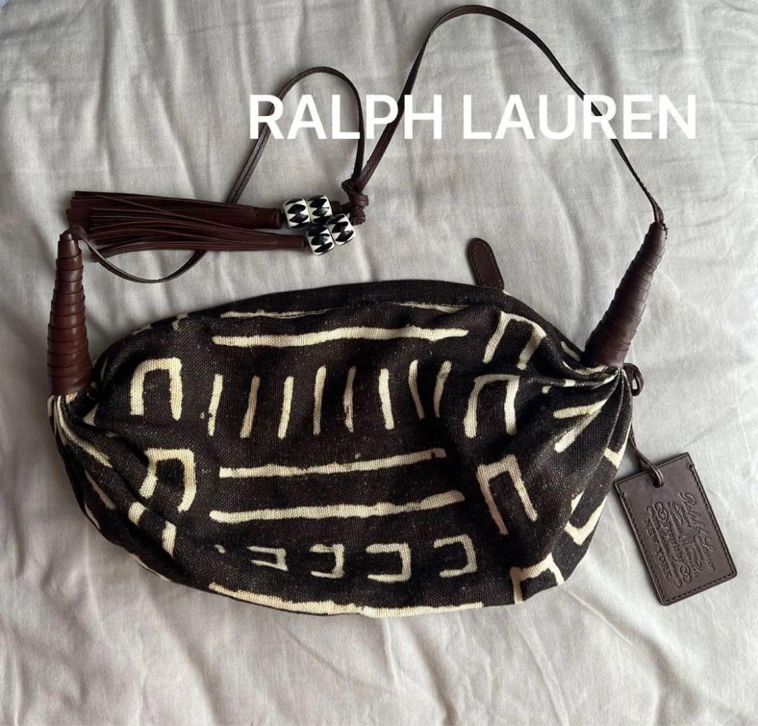 ラルフローレン　バッグ　RALPH LAUREN アフリカ エスニック フリンジ