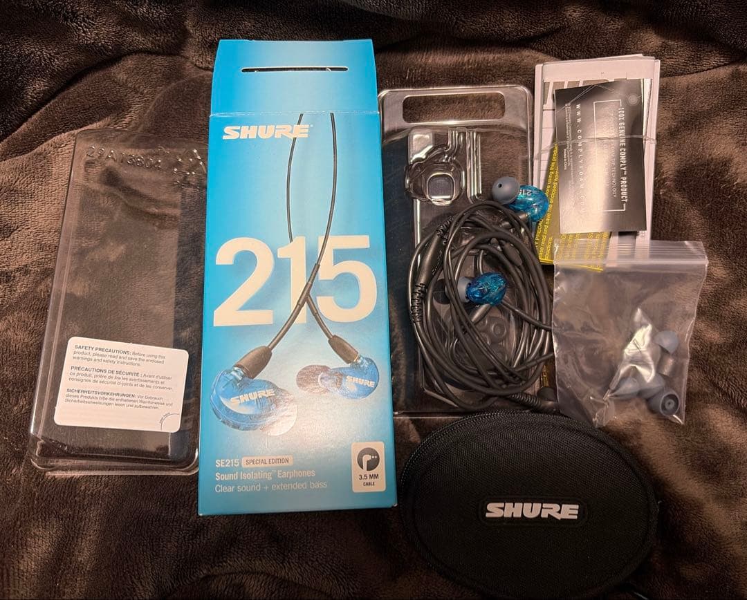 【美品】SHURE 215 スペシャル・エディション 有線イヤホン