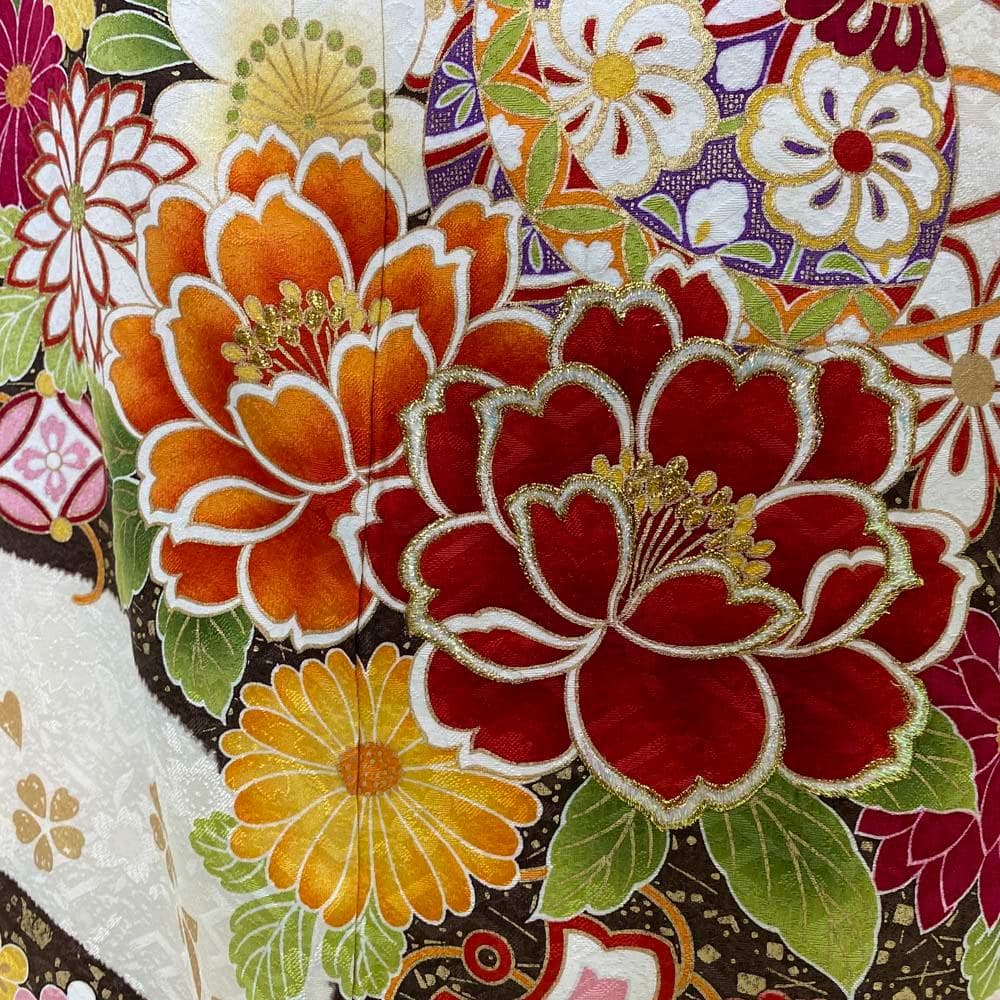 振袖フルセット 白 ピンク 成人式 草履バック付き 帯 小物一式 S-191