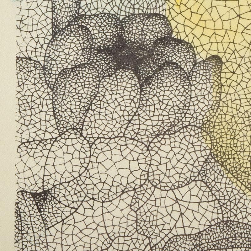 画家　城景都　版画　「リズム」　19/28　額装　V　R9540