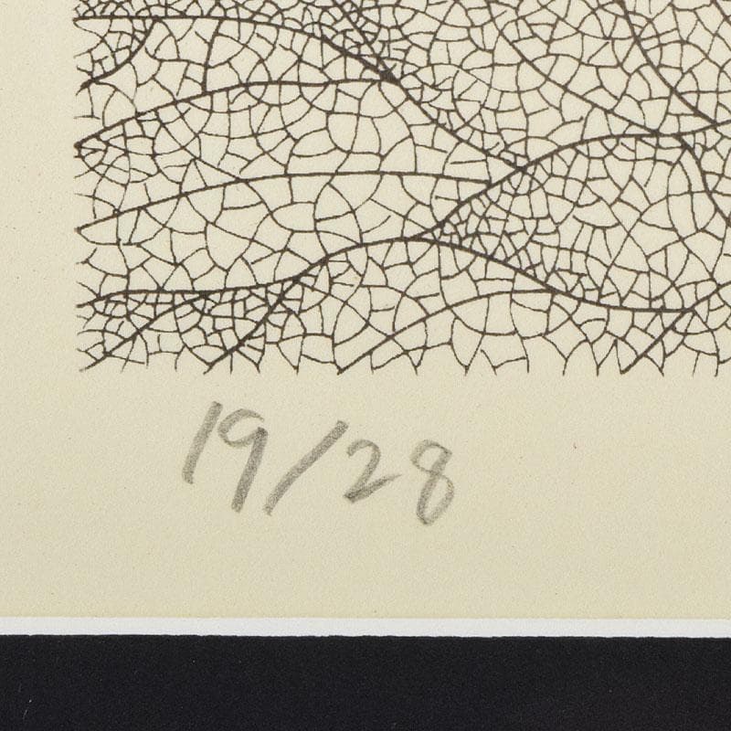 画家　城景都　版画　「リズム」　19/28　額装　V　R9540