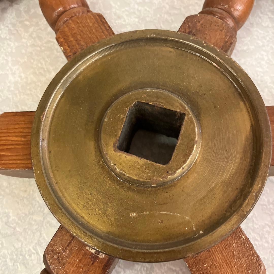 船舵 操舵輪 ラット 船のハンドル アンティーク