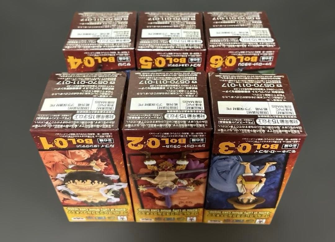 ワンピース　フィギュア　ワーコレ　バトルオブルフィホールケーキアイランド　全6種
