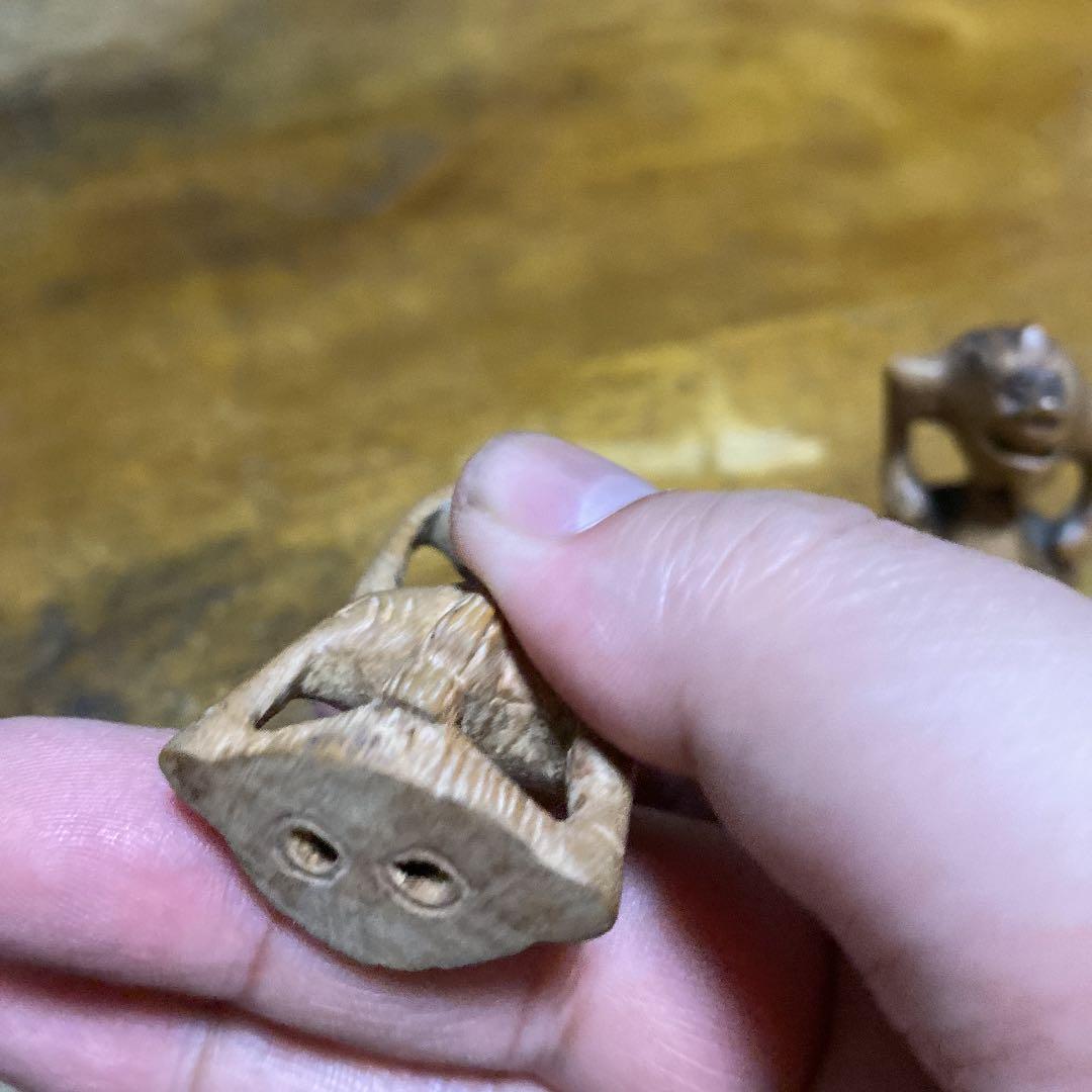 専用　天邪鬼根付一対セット