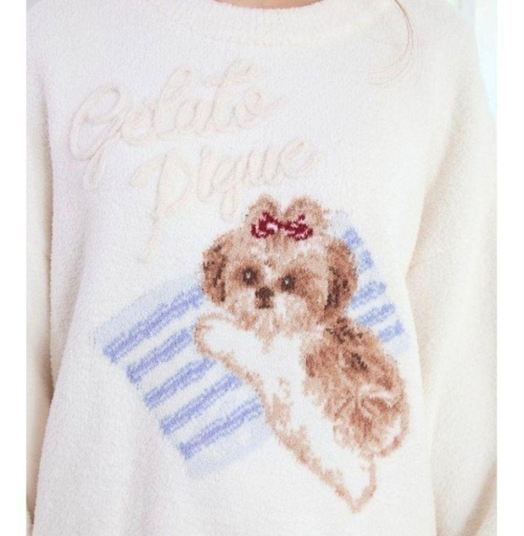 ジェラートピケ シーズー柄プルオーバー