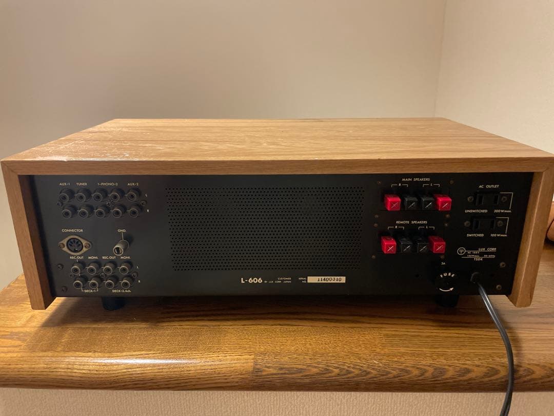 【ジャンク】LUXMAN L-606 プリメインアンプ ヴィンテージ