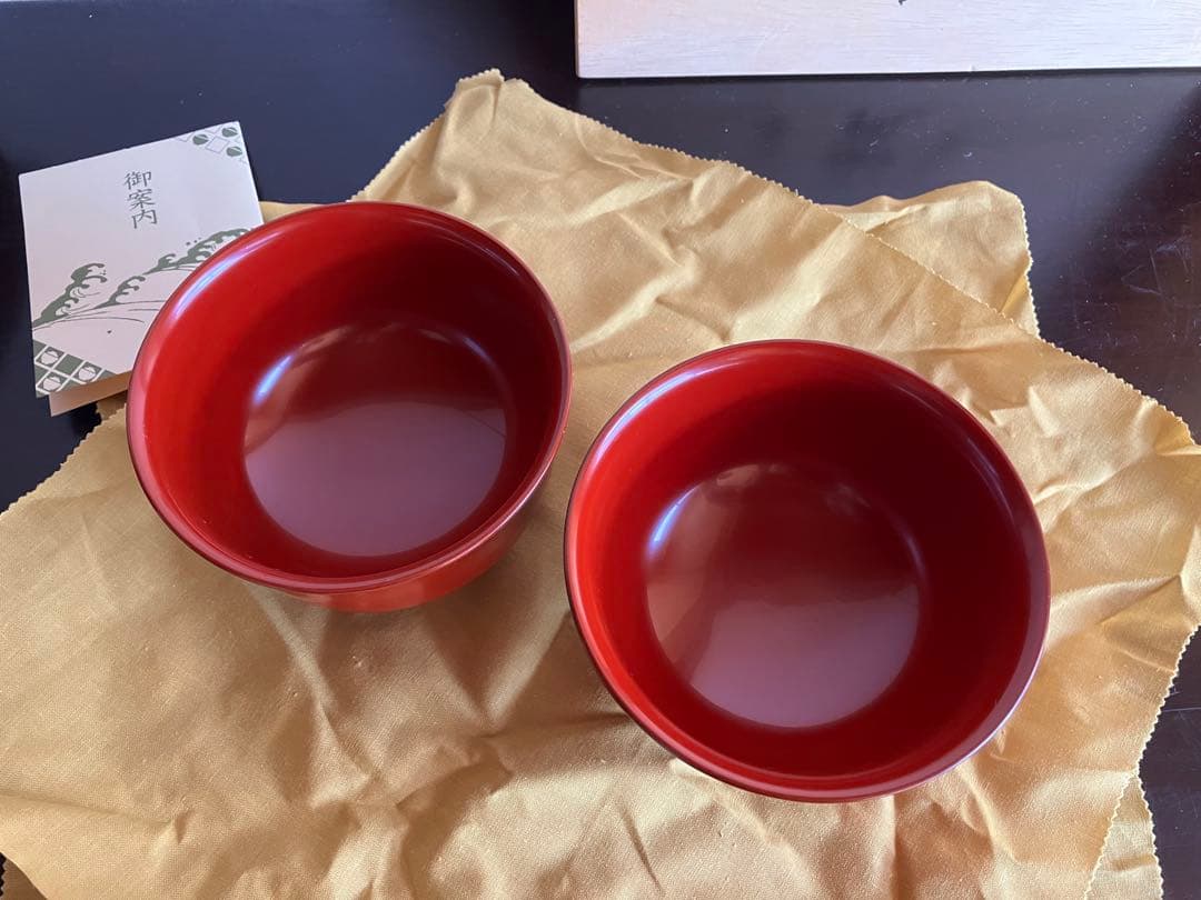 ＊ジャスミンさま専用＊　　　　　　　輪島塗　御椀　お椀　２客　本漆塗　（赤２客）