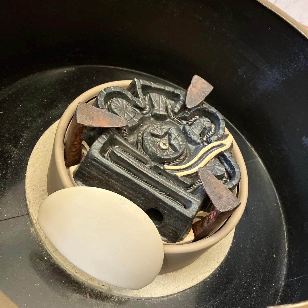 昭和レトロ 茶道具 風炉 風炉窯 風炉型 面取風炉 火鉢 電気火鉢 電熱器 茶釜