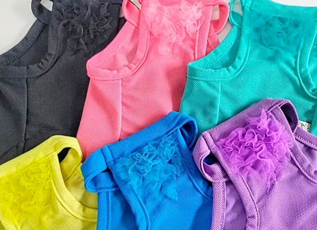 Chic Mesh タンクBlack＆Salmon　サーカスサーカスcircus