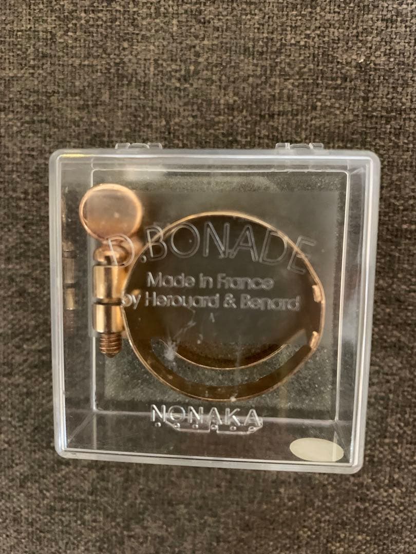 【美品】テナーサックスリガチャー（ダニエルボナード）逆締ピンクゴールドM0064