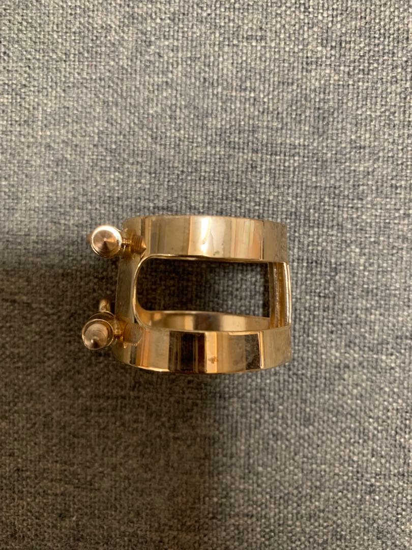 【美品】テナーサックスリガチャー（ダニエルボナード）逆締ピンクゴールドM0064