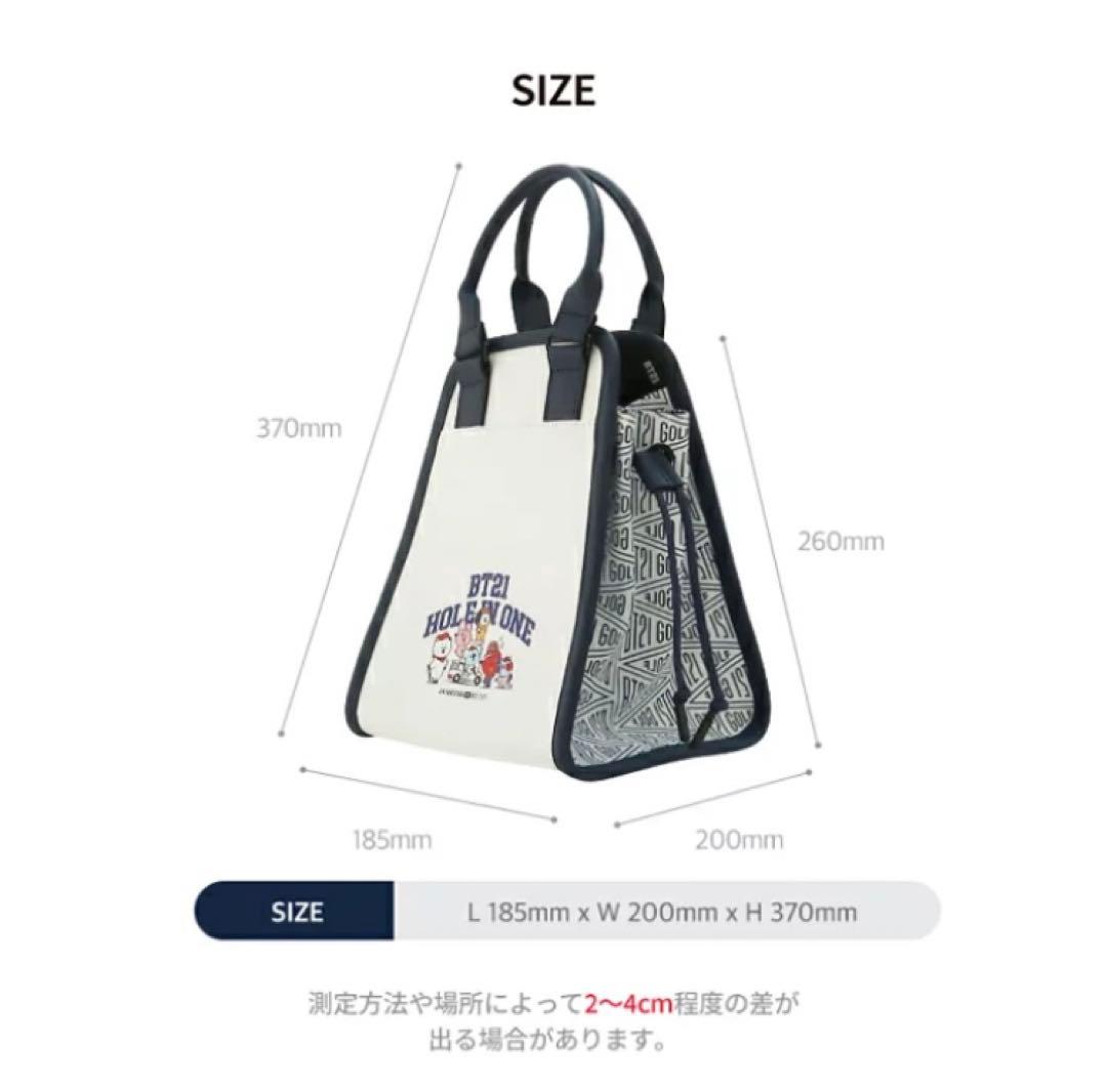 【BT21 Golf 公式グッズ】ミニ トートバッグ とボールポーチセット