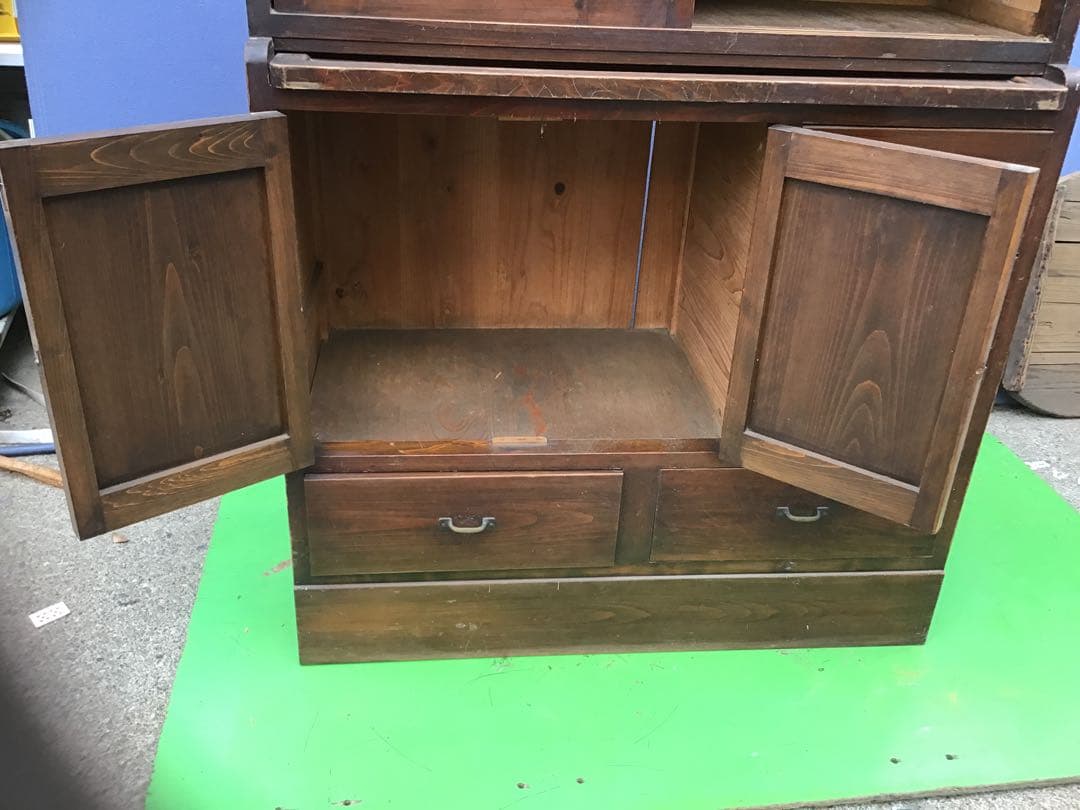 ⚠️注意⚠️直接引取限定　昭和レトロ　木製食器棚