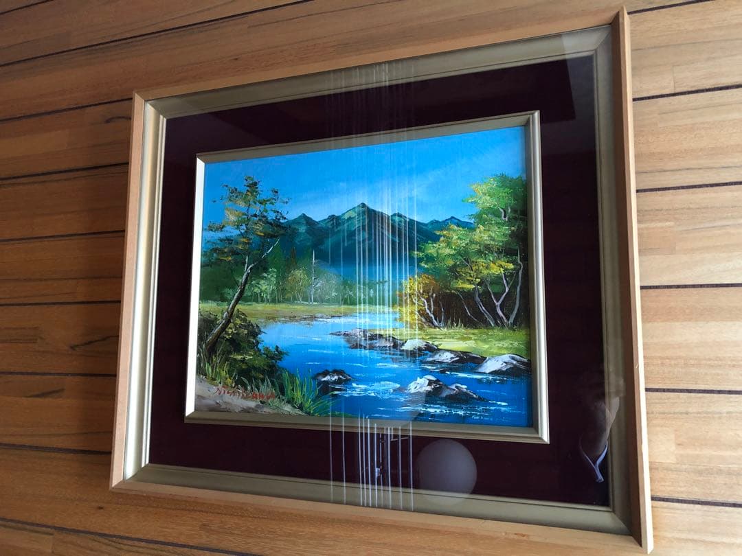 【絵画作品】風景画　西澤画伯　絵画　油絵　アート　F6号　状態優良！