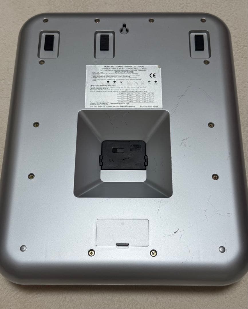 TWEMCO　トゥエンコ　 RC-12　シルバー　掛け時計　時計