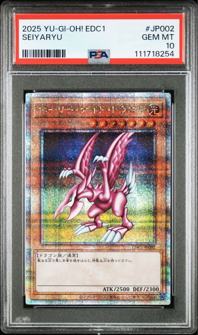 【PSA10】ホーリー・ナイト・ドラゴン 究極完全態グレート・モス 連番