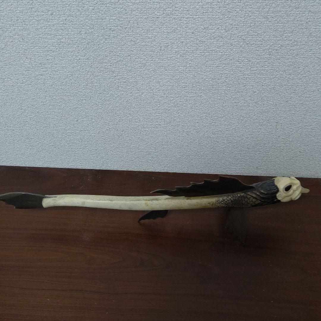 珍品　鯨骨　鯨の骨や髭などで作られた彫刻　　インテリア　オブジェクト　クジラ