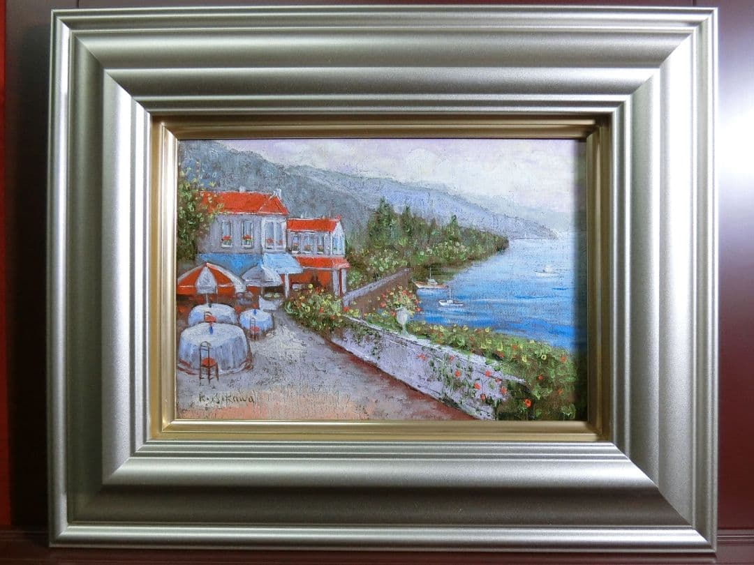 【ART】石川佳図真筆(地中海)サムホール