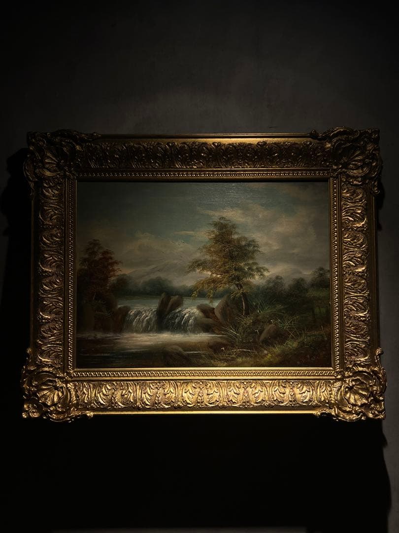 他の方発送×リアリズム　写実絵画　antique サインあり