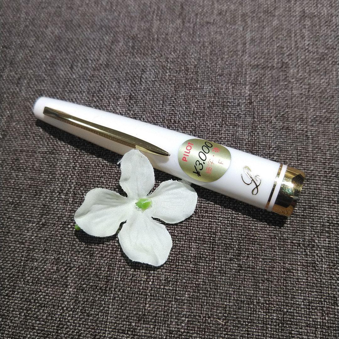 PILOT パイロット Lady レディー X3000 ホワイト 万年筆 18K