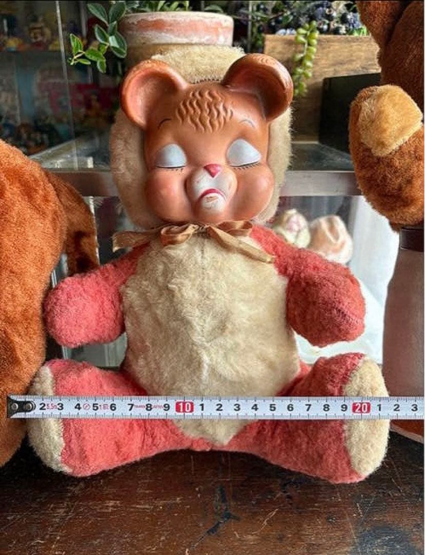 ビンテージ ラバーフェイスドール ベア 泣き顔