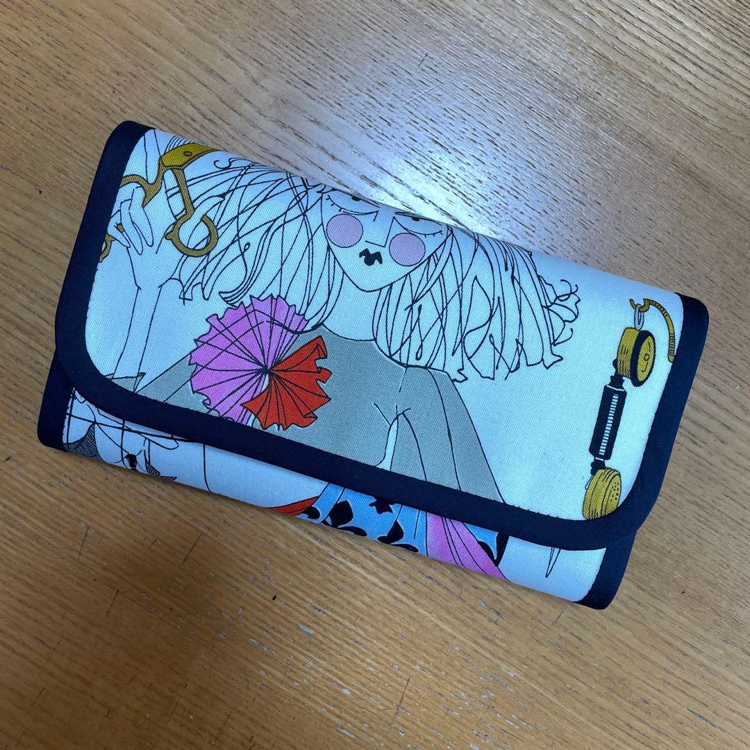 はなはなはち　長財布　やりくり財布　ハンドメイド　トートバッグ