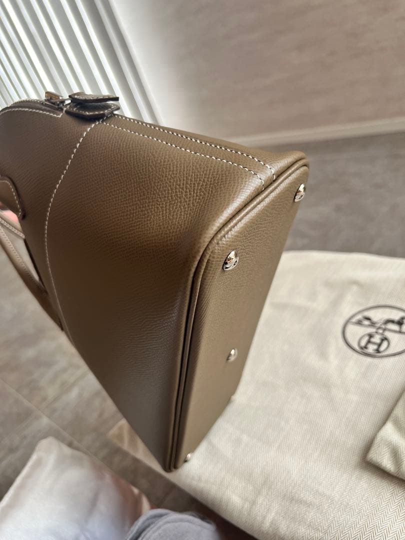 エルメス　ボリード27 ボリードミニ　エトゥープ　マカロンボリード