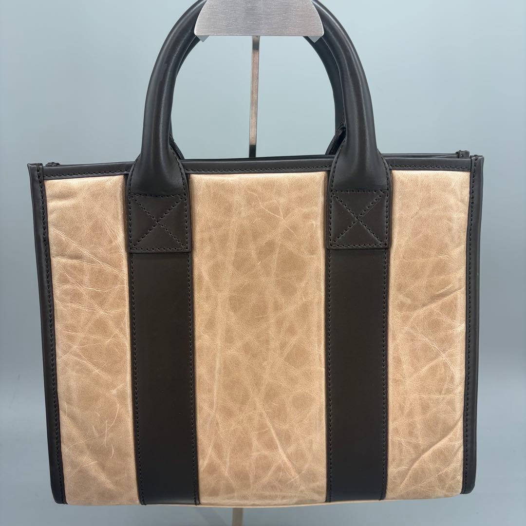 美品✨HUNTING WORLD バチューレザー ハンドバッグ