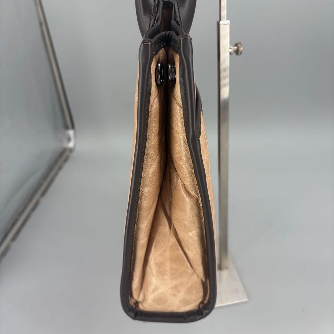 美品✨HUNTING WORLD バチューレザー ハンドバッグ