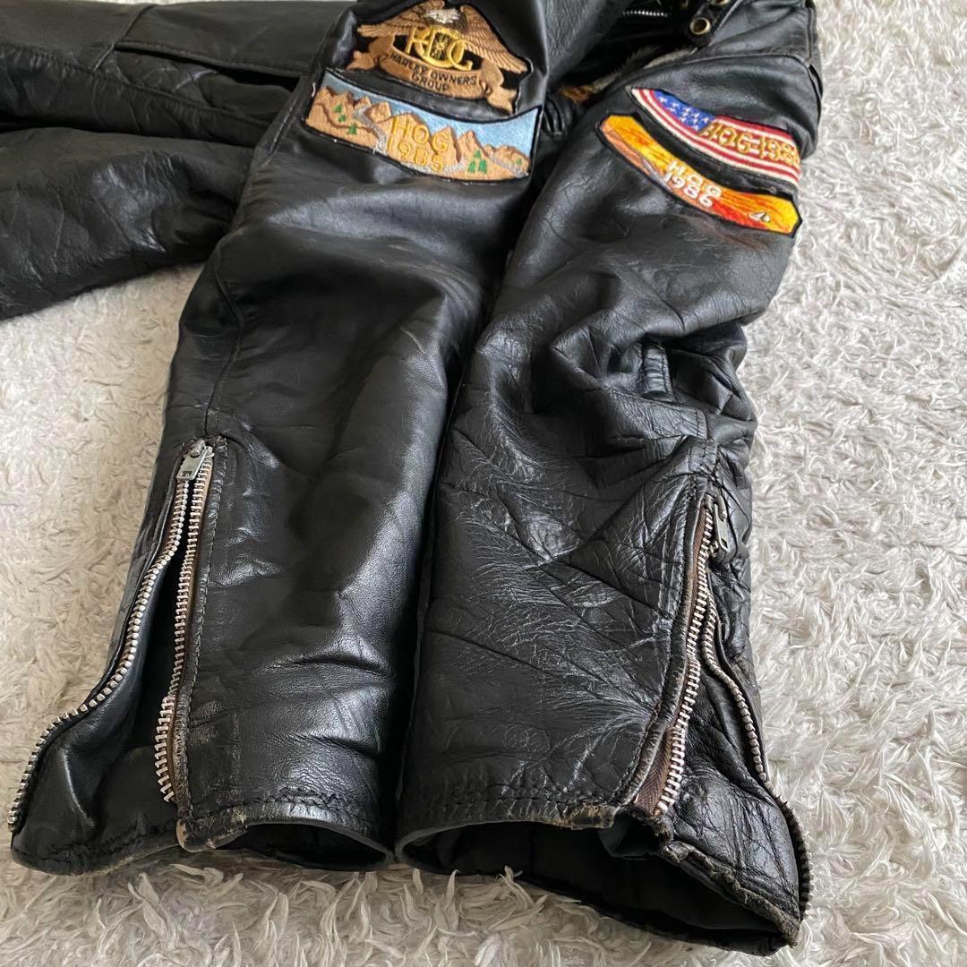 レア/60s/XL ハーレーダビッドソン ライダースジャケット TALONジップ
