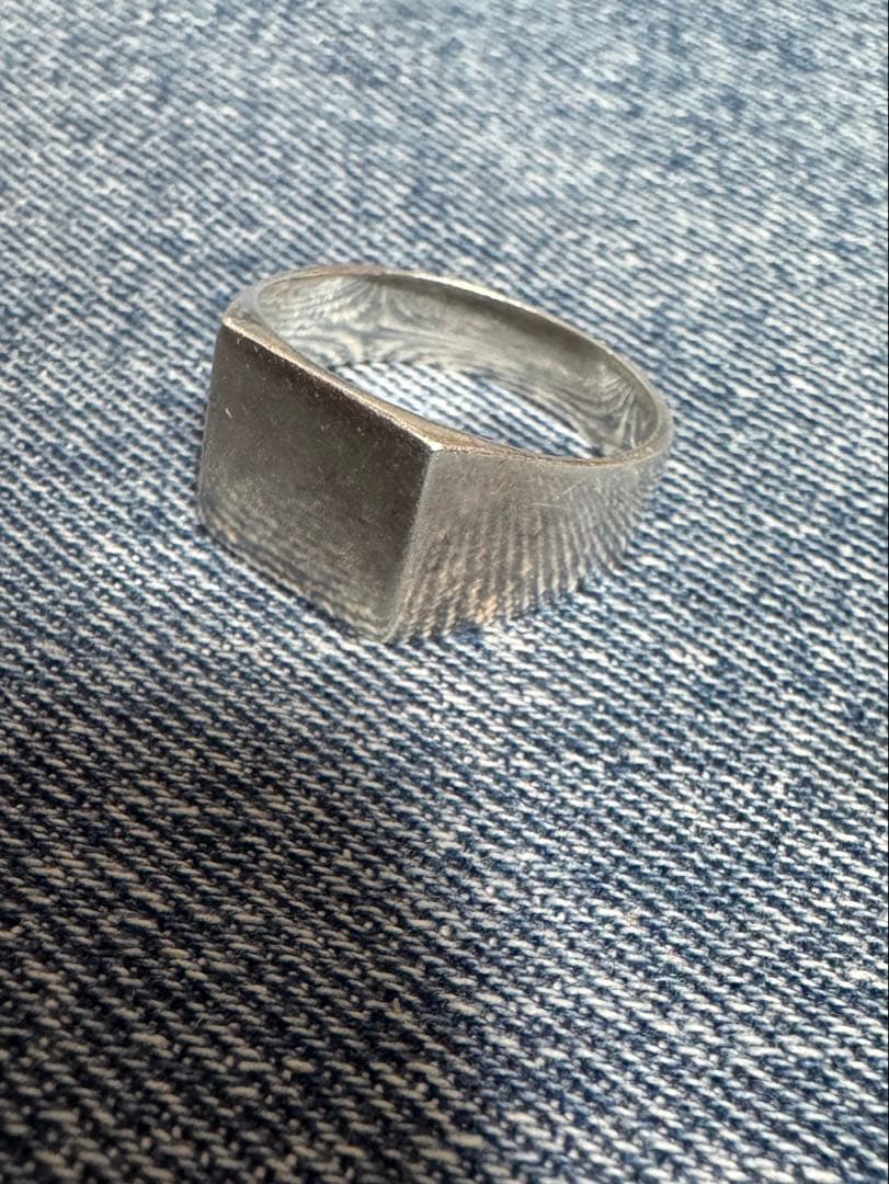 Vintage Sirver 925 シルバー　シグネットリング　指輪　22号