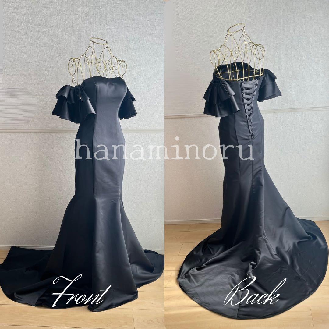 披露宴　結婚式　ドレス　前撮り　黒　パーティー　街撮り　二次会　お色直し　秋婚