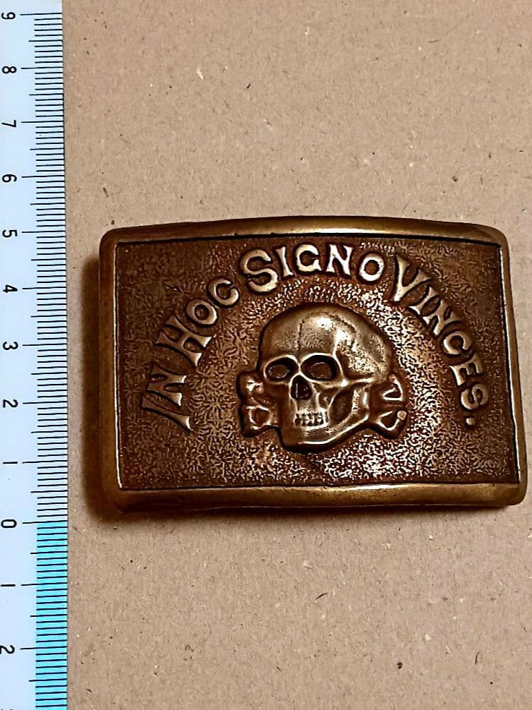 ビンテージ スカルバックル