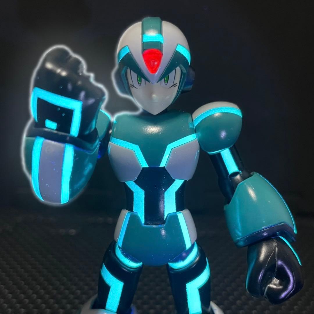 ロックマンx コトブキヤ　dive アーマー風全塗装　フィギュア　megaman