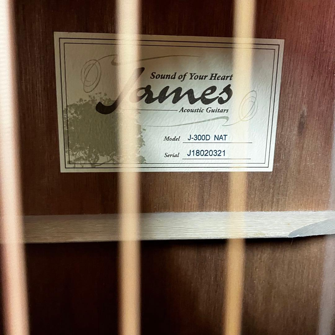 James アコースティックギター J-300D ギターケース付き