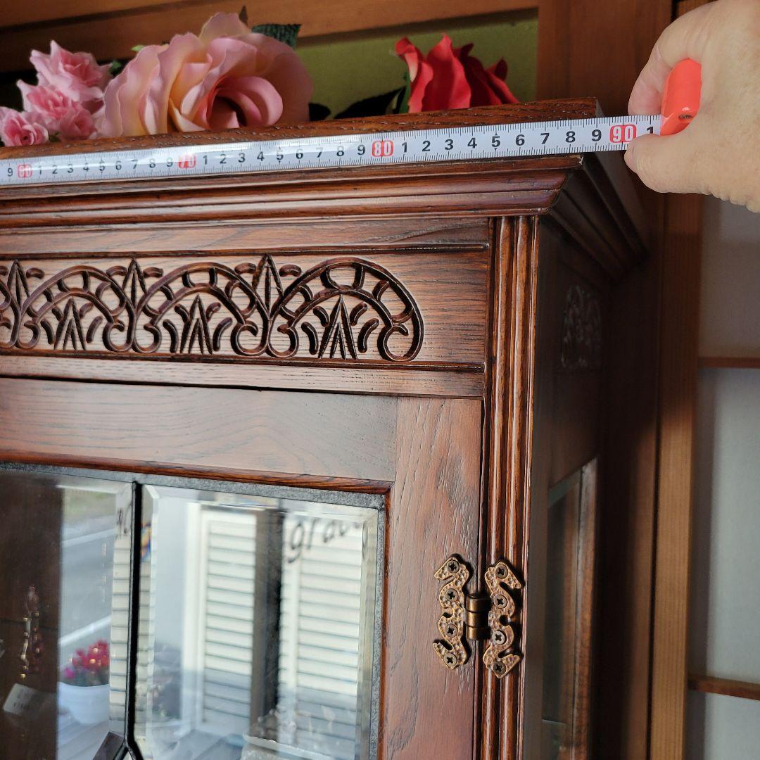 葉山家具木製ガラス扉キャビネット