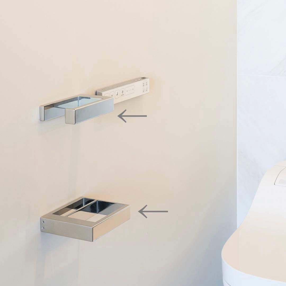 ユニオン ペーパーホルダー2種セット シルバー ステンレスミラー ARTWERE