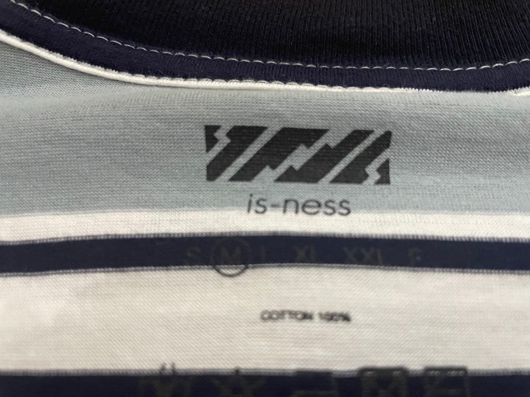 is-ness / イズネス BALLOON BORDER T-SHIRT