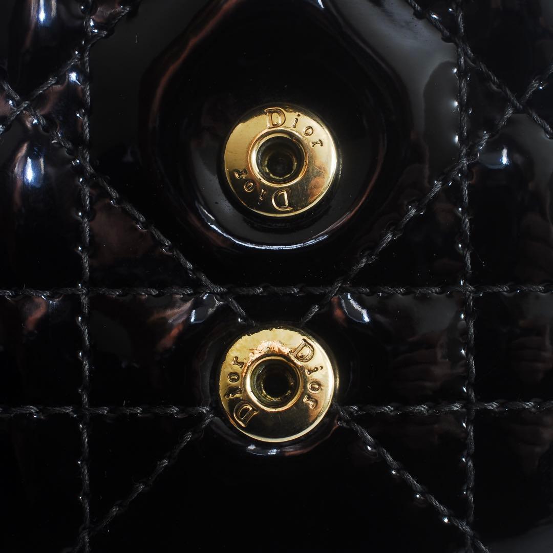 DIOR＊レディ ディオール＊エナメル＊ロータスウォレット＊カナージュ＊財布