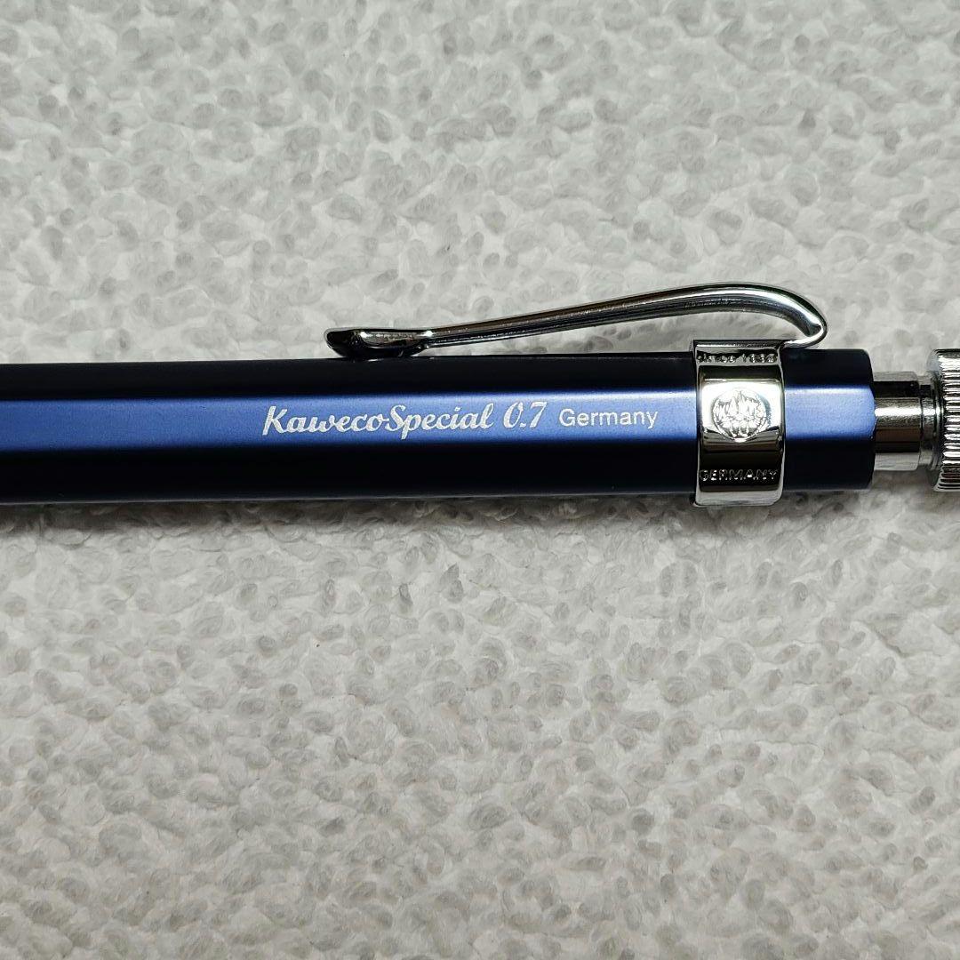 【美品】カヴェコスペシャル ブルー 青 0.7mm シャーペン クリップ付き