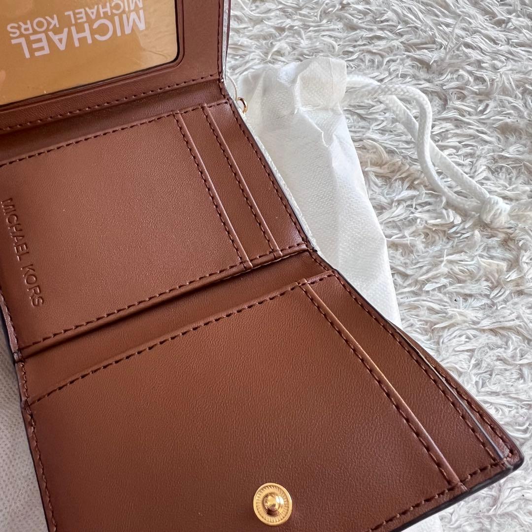 MICHAEL KORS ブラウン 三つ折り財布　新品