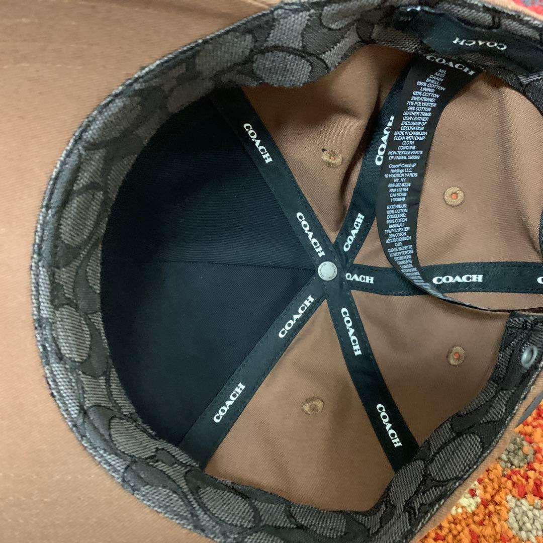 COACH ブラウンキャップ