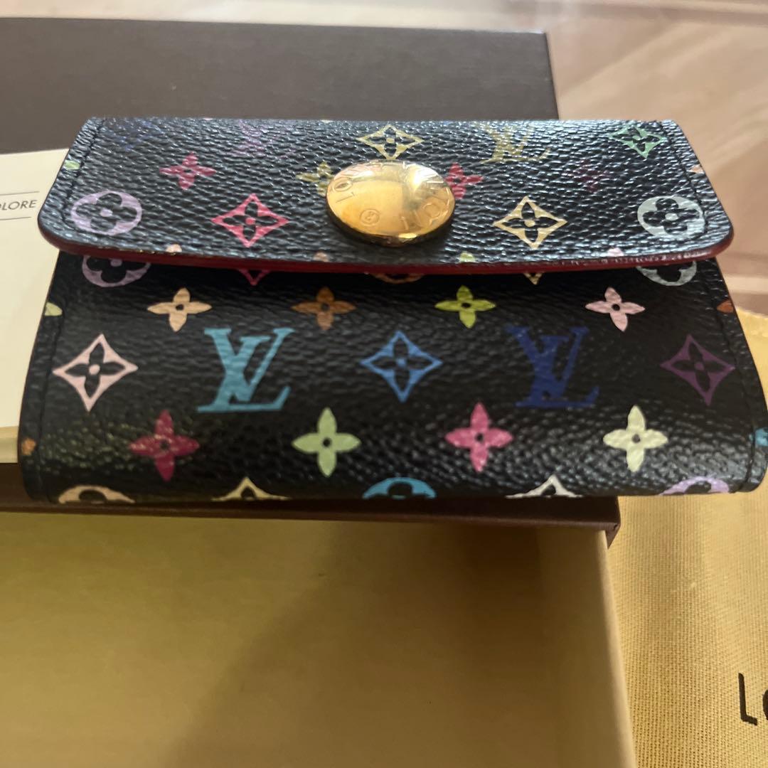 激レア ルイヴィトン モノグラムマルチカラー ノワール ポルトモネコージー 財布