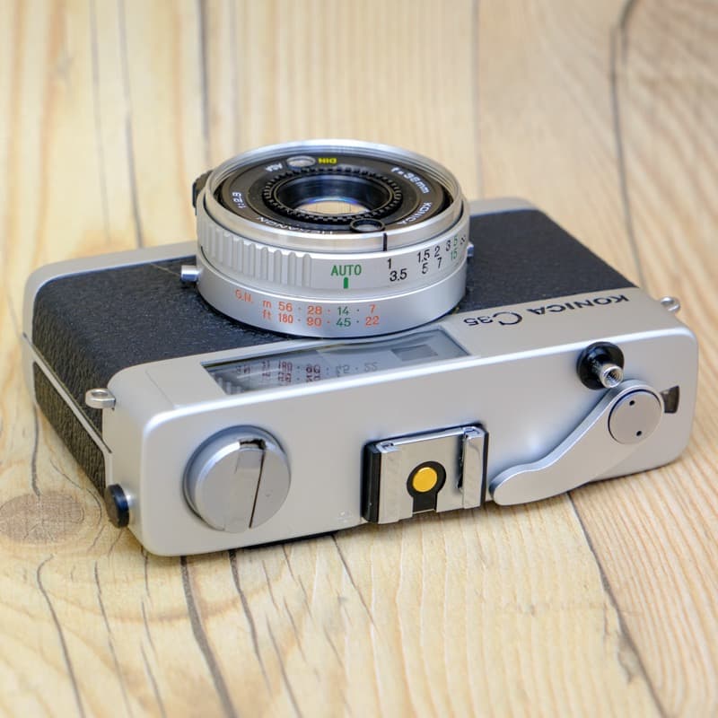 【整備品】美品 KONICA C35 Flash matic コニカ　スッキリ